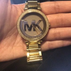 MK gold watch